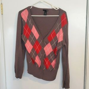 H&M Argyle Cardigan